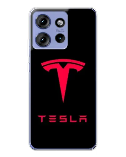Чехол для Motorola Edge 50 с картинкой «Tesla Red Logo» Чехол для Motorola Edge 50 с картинкой «Tesla Red Logo»