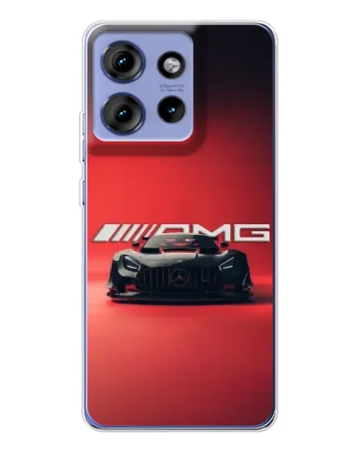 Чехол для Motorola Edge 50 с картинкой «Mercedes AMG — красная линия»