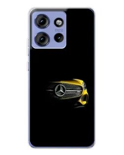 Чехол для Motorola Edge 50 с картинкой «Mercedes — ретро стиль»