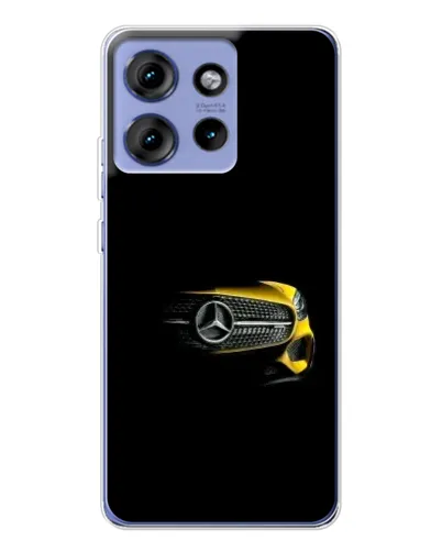 Чехол для Motorola Edge 50 с картинкой «Mercedes — ретро стиль»
