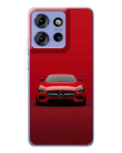 Чехол для Motorola Edge 50 с картинкой «Красный Mercedes AMG»