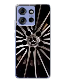 Чехол для Motorola Edge 50 с картинкой «Диск Mercedes»