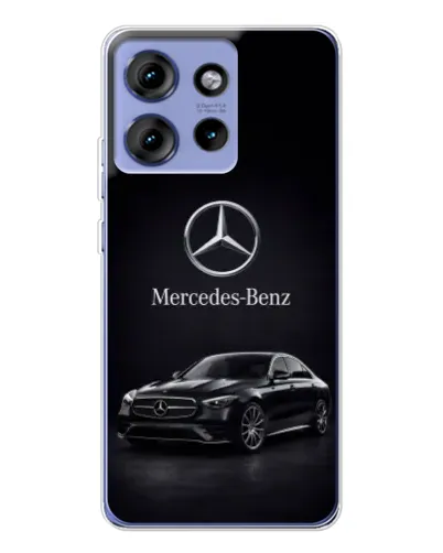 Чехол для Motorola Edge 50 с картинкой «Mercedes — решетка радиатора»