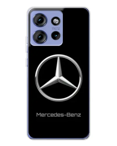 Чехол для Motorola Edge 50 с картинкой «Mercedes Silver Logo»