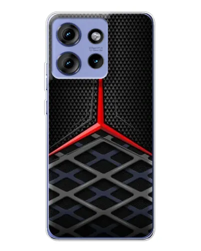Чехол для Motorola Edge 50 с картинкой «Mercedes Carbon Grid»