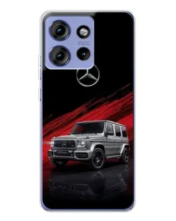 Чехол для Motorola Edge 50 с картинкой «Mercedes G-Class красный»