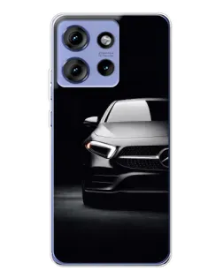 Чехол для Motorola Edge 50 с картинкой «Свет фар Mercedes»