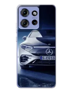 Чехол для Motorola Edge 50 с картинкой «Mercedes EQ — будущее»