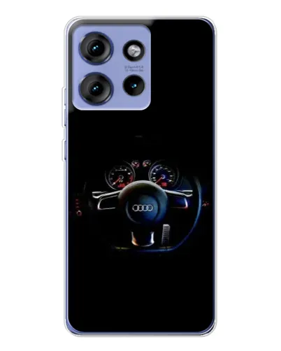 Чехол для Motorola Edge 50 с картинкой «Салон Audi — руль» Чехол для Motorola Edge 50 с картинкой «Салон Audi — руль»
