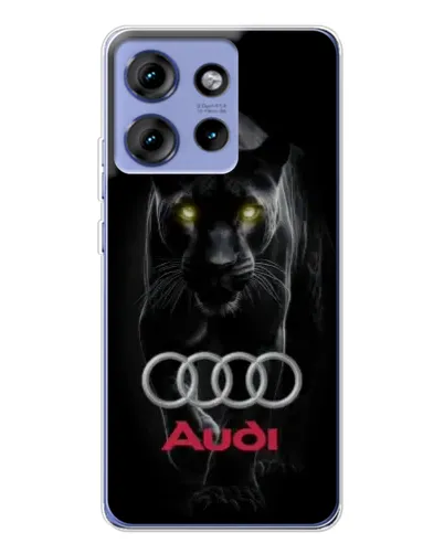 Чехол для Motorola Edge 50 с картинкой «Пантера и Audi» Чехол для Motorola Edge 50 с картинкой «Пантера и Audi»