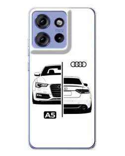 Чохол для Motorola Edge 50 з картинкою «Audi — контрастний дизайн» Чохол для Motorola Edge 50 з картинкою «Audi — контрастний дизайн»