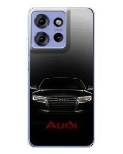 Чохол для Motorola Edge 50 з картинкою «Audi — градієнтний контур» Чохол для Motorola Edge 50 з картинкою «Audi — градієнтний контур»