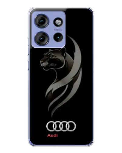 Чехол для Motorola Edge 50 с картинкой «Графика — пантера и Audi» Чехол для Motorola Edge 50 с картинкой «Графика — пантера и Audi»