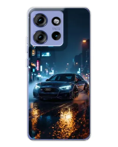 Чехол для Motorola Edge 50 с картинкой «Ночной город и Audi» Чехол для Motorola Edge 50 с картинкой «Ночной город и Audi»