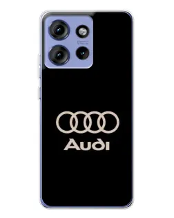 Чохол для Motorola Edge 50 з картинкою «Audi — золотий логотип» Чохол для Motorola Edge 50 з картинкою «Audi — золотий логотип»