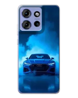Чохол для Motorola Edge 50 з картинкою «Audi — блакитна енергія» Чохол для Motorola Edge 50 з картинкою «Audi — блакитна енергія»