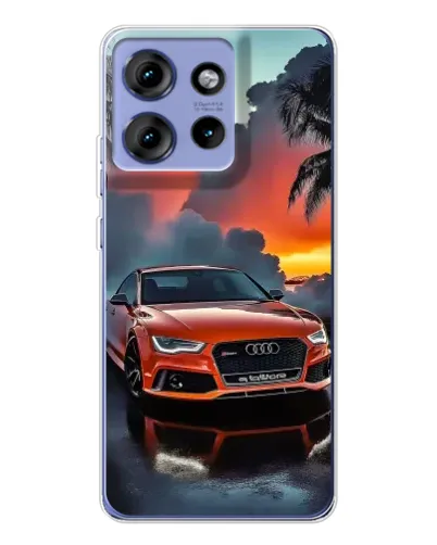 Чехол для Motorola Edge 50 с картинкой «Audi — закат» Чехол для Motorola Edge 50 с картинкой «Audi — закат»