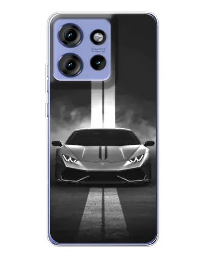 Чехол для Motorola Edge 50 с картинкой «Lamborghini симметрия дорог»