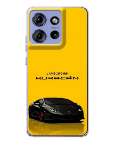Чехол для Motorola Edge 50 с картинкой «Lamborghini Huracan черный»