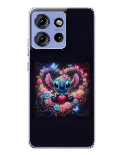 Чохол для Motorola Edge 50 з картинкою «Stitch у квітах» Чохол для Motorola Edge 50 з картинкою «Stitch у квітах»