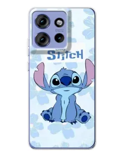 Чохол для Motorola Edge 50 з картинкою «Stitch серед квітів» Чохол для Motorola Edge 50 з картинкою «Stitch серед квітів»