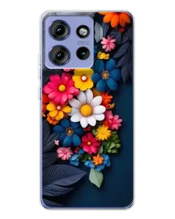 Чохол для Motorola Edge 50 з картинкою «Квіткова феєрія»