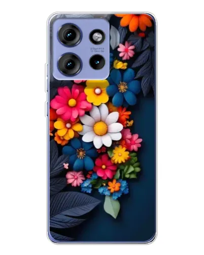 Чохол для Motorola Edge 50 з картинкою «Квіткова феєрія»