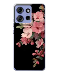 Чохол для Motorola Edge 50 з картинкою «Рожева гілка сакури»