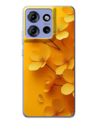 Чохол для Motorola Edge 50 з картинкою «Золоті пелюстки»