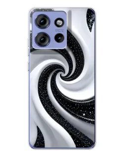 Чохол для Motorola Edge 50 з картинкою «Чорно-біла спіраль» Чохол для Motorola Edge 50 з картинкою «Чорно-біла спіраль»
