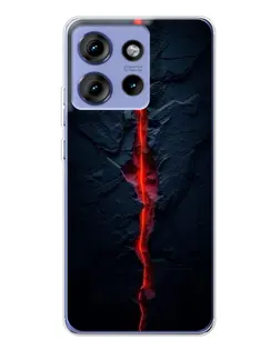 Чехол для Motorola Edge 50 с картинкой «Kрасная лавовая трещина» Чехол для Motorola Edge 50 с картинкой «Kрасная лавовая трещина»