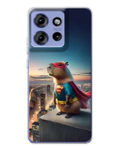Чохол для Motorola Edge 50 з картинкою «Капі-мен супергерой»