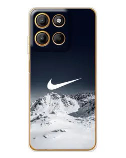 Чехол для Motorola Edge 60 Fusion с картинкой «Nike — зимние горы» Чехол для Motorola Edge 60 Fusion с картинкой «Nike — зимние горы»