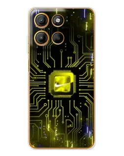 Чехол для Motorola Edge 60 Fusion с картинкой «Nike — золотая искра» Чехол для Motorola Edge 60 Fusion с картинкой «Nike — золотая искра»