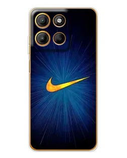 Чехол для Motorola Edge 60 Fusion с картинкой «Синий пульс Nike» Чехол для Motorola Edge 60 Fusion с картинкой «Синий пульс Nike»