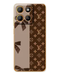 Чехол для Motorola Edge 60 Fusion с картинкой «Louis Vuitton — банты»