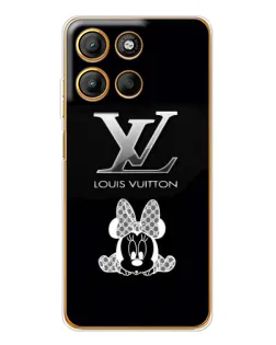 Чехол для Motorola Edge 60 Fusion с картинкой «LV и Минни Маус»