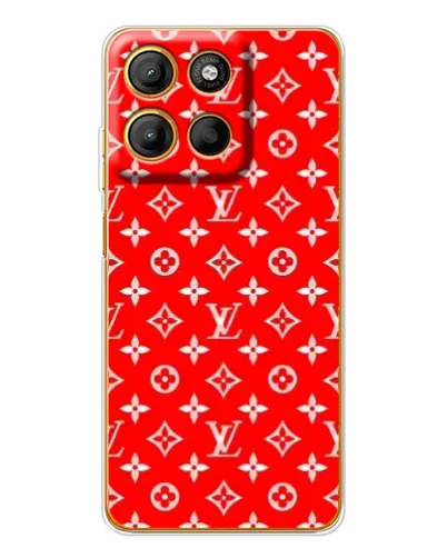 Чехол для Motorola Edge 60 Fusion с картинкой «Яркий паттерн LV»