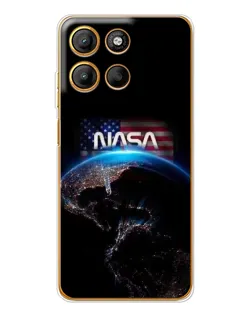 Чехол для Motorola Edge 60 Fusion с картинкой «Земля из космоса NASA»