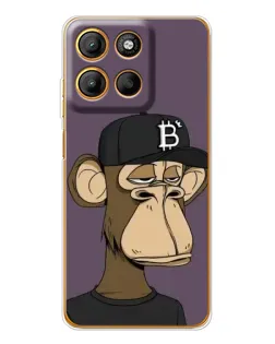 Чехол для Motorola Edge 60 Fusion с картинкой «Bored Ape в кепке»
