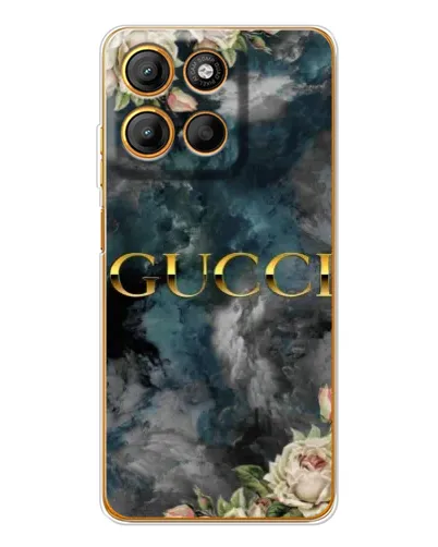 Чехол для Motorola Edge 60 Fusion с картинкой «Абстрактные цветы Gucci» Чехол для Motorola Edge 60 Fusion с картинкой «Абстрактные цветы Gucci»