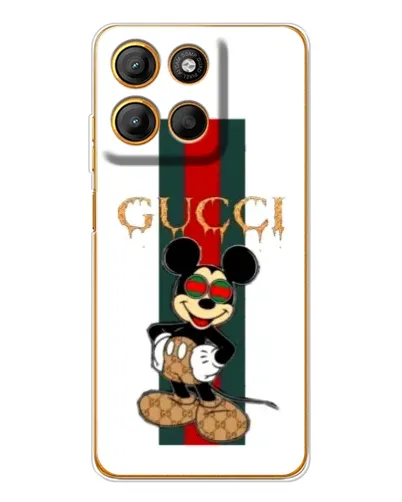 Чехол для Motorola Edge 60 Fusion с картинкой «Микки Маус Gucci — полосы» Чехол для Motorola Edge 60 Fusion с картинкой «Микки Маус Gucci — полосы»