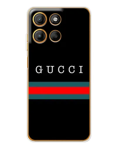 Чехол для Motorola Edge 60 Fusion с картинкой «Gucci — красный пояс» Чехол для Motorola Edge 60 Fusion с картинкой «Gucci — красный пояс»