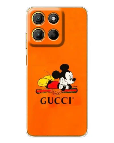 Чехол для Motorola Edge 60 Fusion с картинкой «Микки Маус Gucci — оранж» Чехол для Motorola Edge 60 Fusion с картинкой «Микки Маус Gucci — оранж»