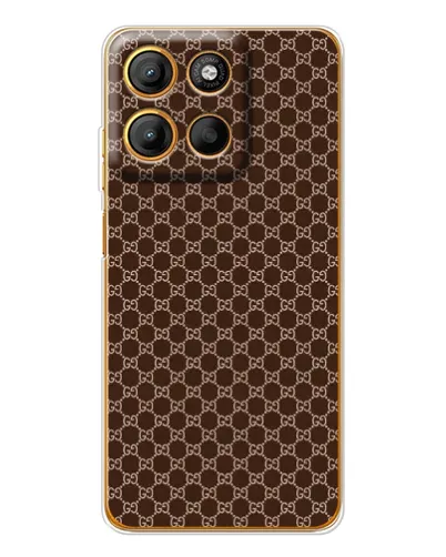 Чехол для Motorola Edge 60 Fusion с картинкой «Gucci — шоколадная сетка» Чехол для Motorola Edge 60 Fusion с картинкой «Gucci — шоколадная сетка»