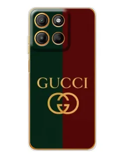 Чехол для Motorola Edge 60 Fusion с картинкой «Gucci — темно-зеленый градиент»