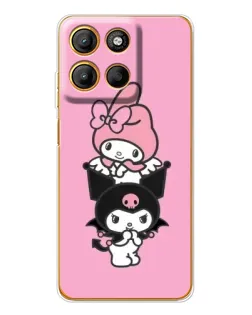 Чехол для Motorola Edge 60 Fusion с картинкой «My Melody и Kuromi» Чехол для Motorola Edge 60 Fusion с картинкой «My Melody и Kuromi»