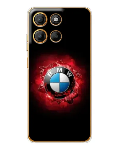 Чехол для Motorola Edge 60 Fusion с картинкой «Логотип BMW — вспышка»
