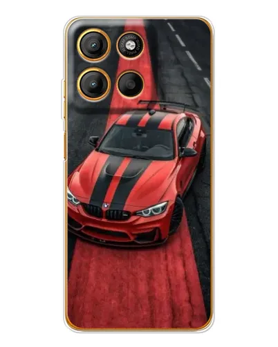 Чехол для Motorola Edge 60 Fusion с картинкой «BMW на красной дорожке»