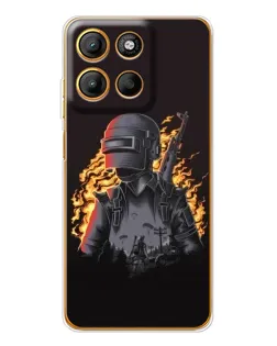 Чехол для Motorola Edge 60 Fusion с картинкой «PUBG — огненный силуэт» Чехол для Motorola Edge 60 Fusion с картинкой «PUBG — огненный силуэт»